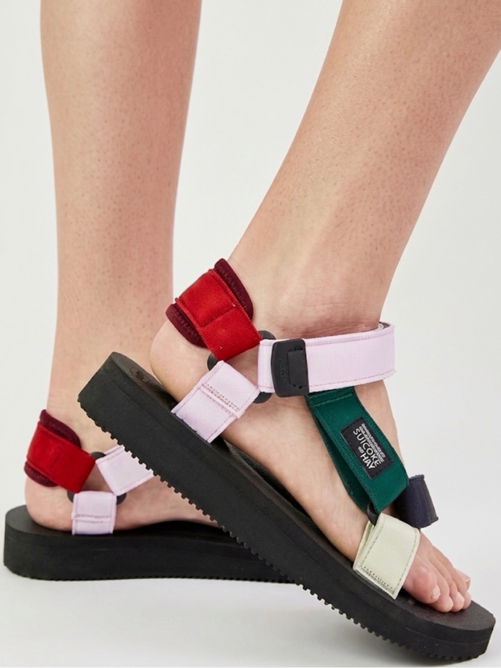 Suicoke X HAY DEPA 2.0 Sandals Size 8 Pink Red Blue Green Urban Sport Colour-Way